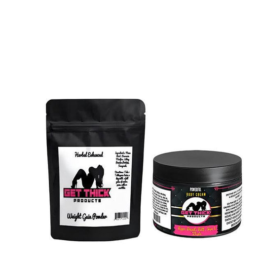 Get Thick Quick Cream + Get Thick Weight Gain Powder - Get Thick Products