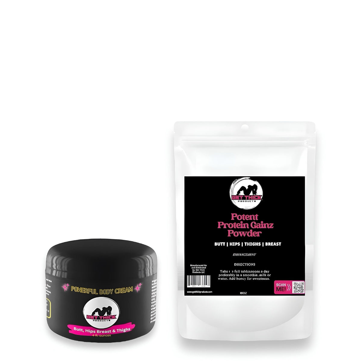 Get Thick Quick Cream & Weight Gain Powder – Natural Curve Enhancement & Weight Gain Solution - Get Thick Products