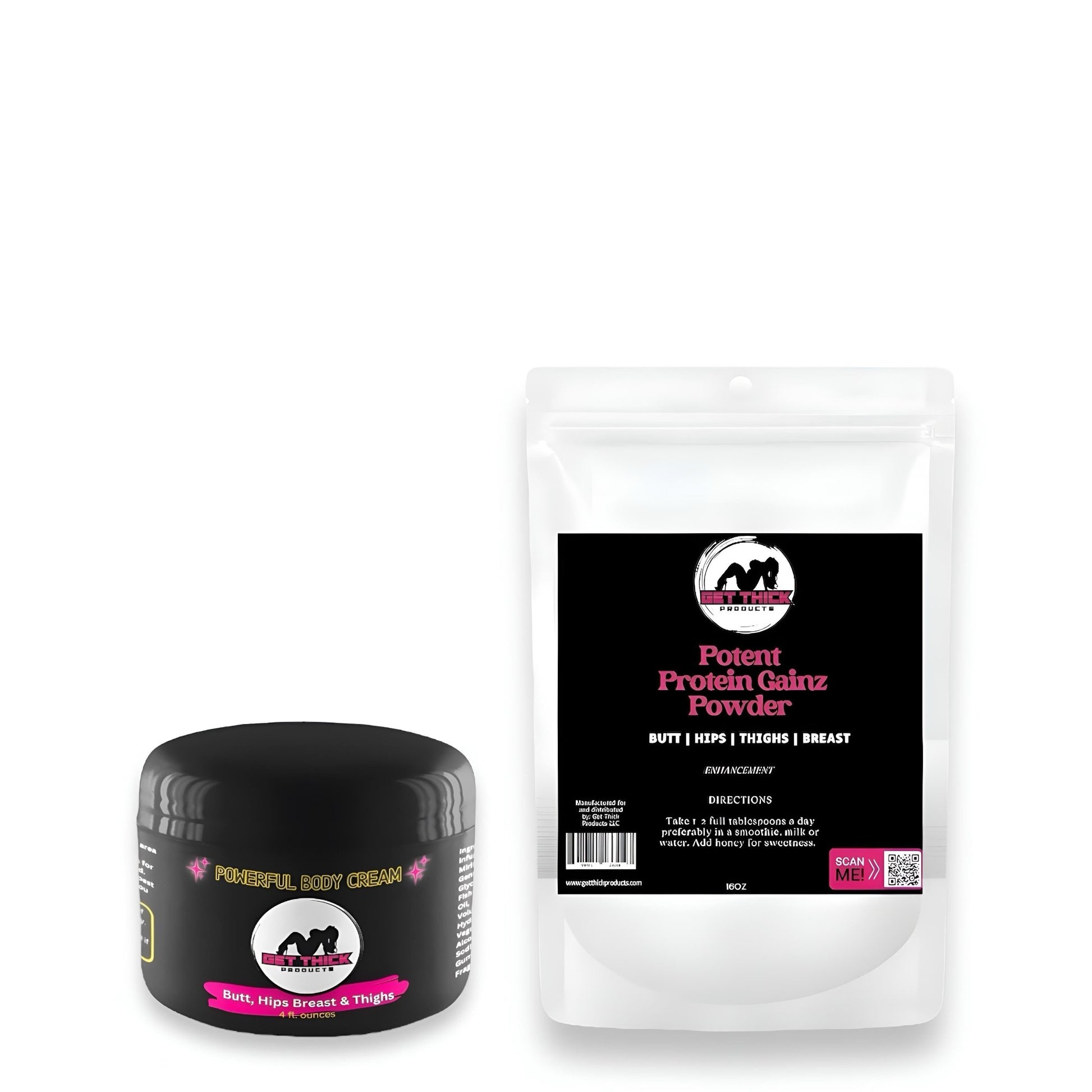 Get Thick Quick Cream & Weight Gain Powder – Natural Curve Enhancement & Weight Gain Solution - Get Thick Products