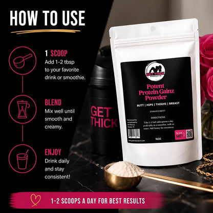 Get Thick Quick Weight Gain Powder – Enhance Your Curves and Gain Weight Fast - Get Thick Products
