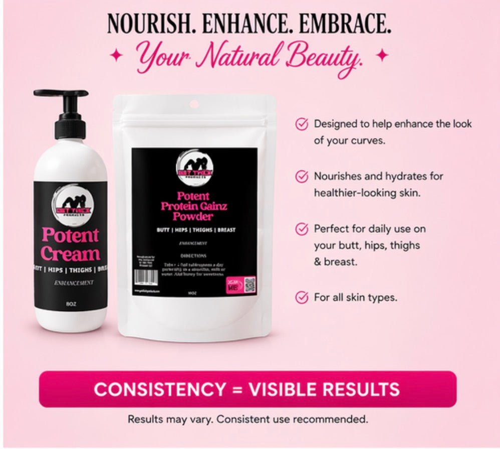 Get Thick Weight Gain Powder and Potent Cream – Enhance Your Curves Naturally - Get Thick Products