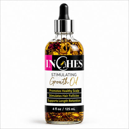 "Inches" Hair Growth Oil – Natural Formula for Thicker, Longer, Healthier Hair - Get Thick Products