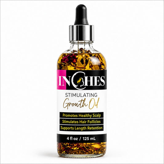 "Inches" Hair Growth Oil – Natural Formula for Thicker, Longer, Healthier Hair - Get Thick Products