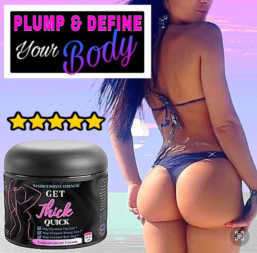 Max Strength Get Thick Quick Bigger Butt, Hips, Enhancement Cream - Black - Get Thick Products