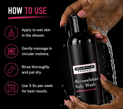 Plump It Up Body Wash – Natural Skin Plumping & Exfoliating Body Wash for Youthful Glow - Get Thick Products