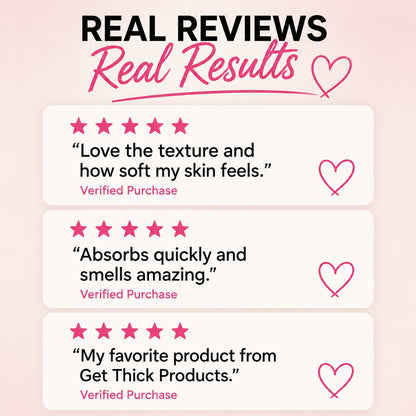 Strongest Version™ Plumping Body Cream – Smooth Skin & Curves Glow 8oz - Get Thick Products