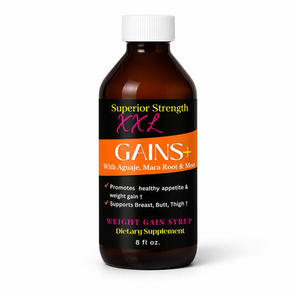 Weight Gain Syrup - XXL Gains with Butt Enhancement Herbs USA - Get Thick Products