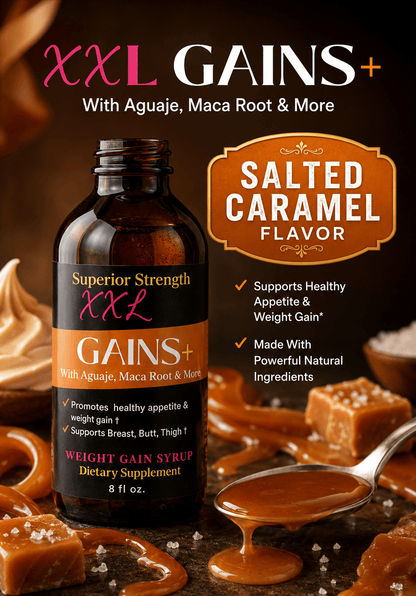 Weight Gain Syrup - XXL Gains with Butt Enhancement Herbs USA - Get Thick Products