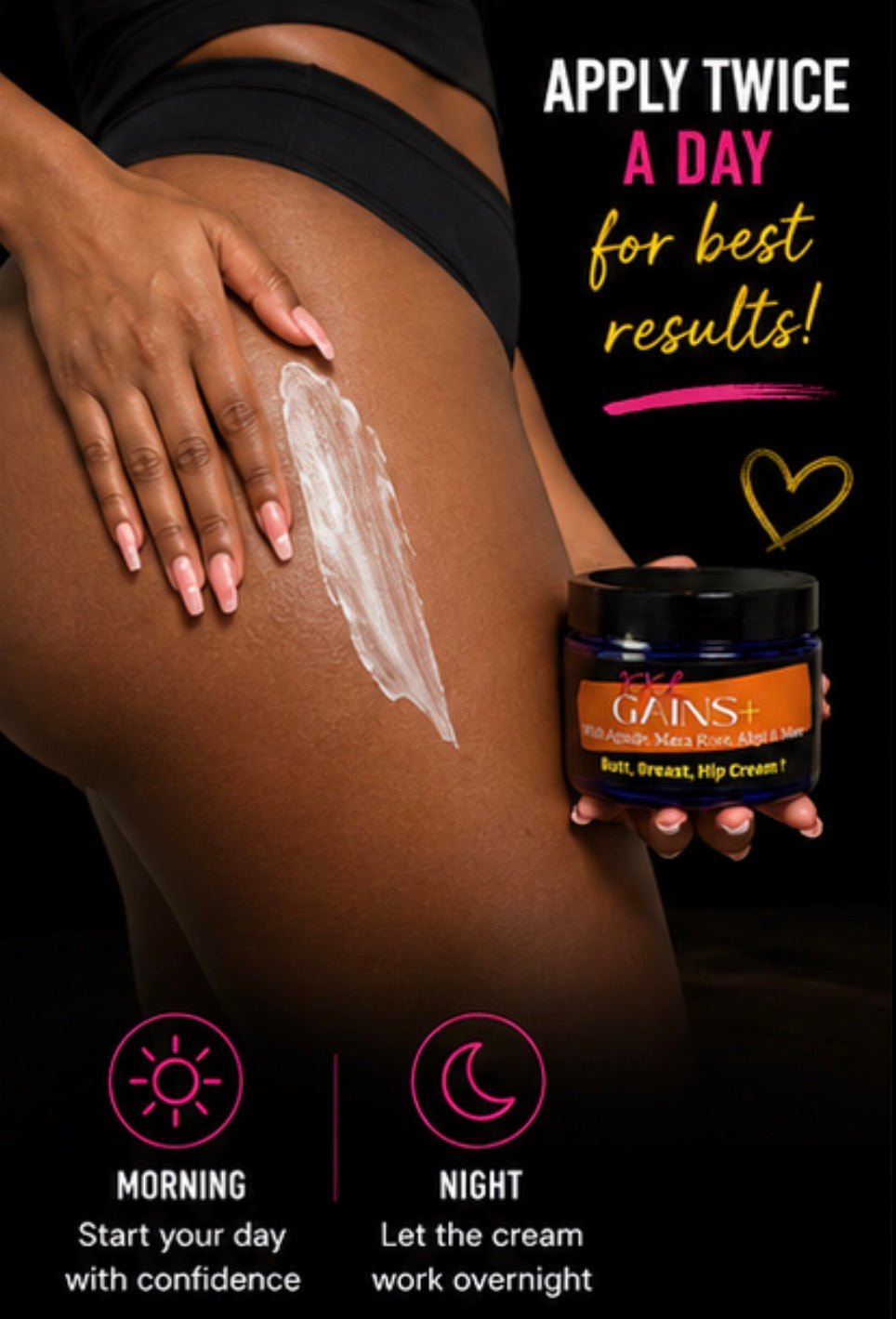 XXL Gains+™ Enhancement Cream – Curvy Body Target Cream with Akpi, Maca & Aguaje - Get Thick Products