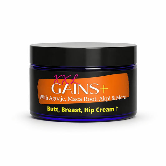 XXL Gains+™ Enhancement Cream – Curvy Body Target Cream with Akpi, Maca & Aguaje - Get Thick Products