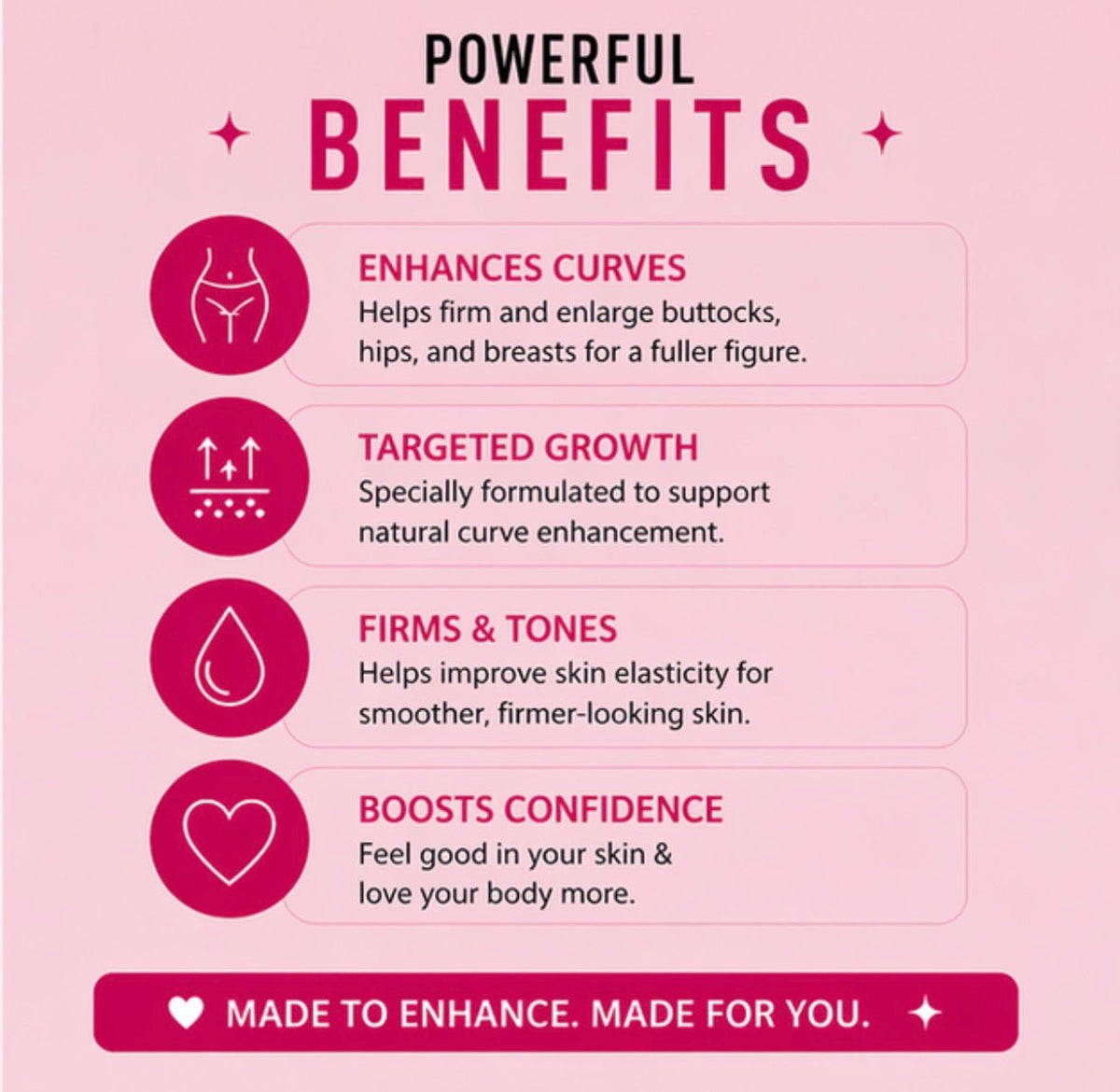 XXL Gains+™ Syrup + Enhancement Cream Combo – Inside & Outside Curvy Routine - Get Thick Products